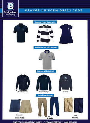 BridgePrep Academy's 2025-2026 school uniforms can now be purchased at Ibiley Uniforms!
